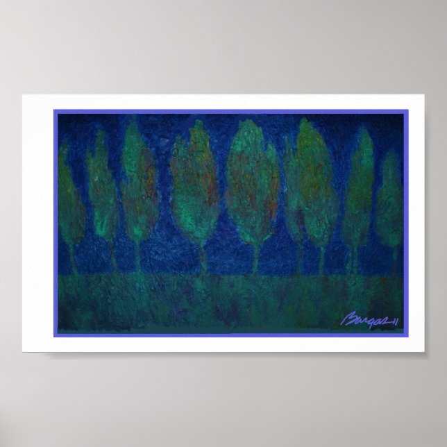 BargasArtworks Liz's Trees Print Poster (Vorne)
