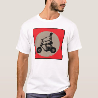 BargasArtworks Skelett auf Minibike Shirt