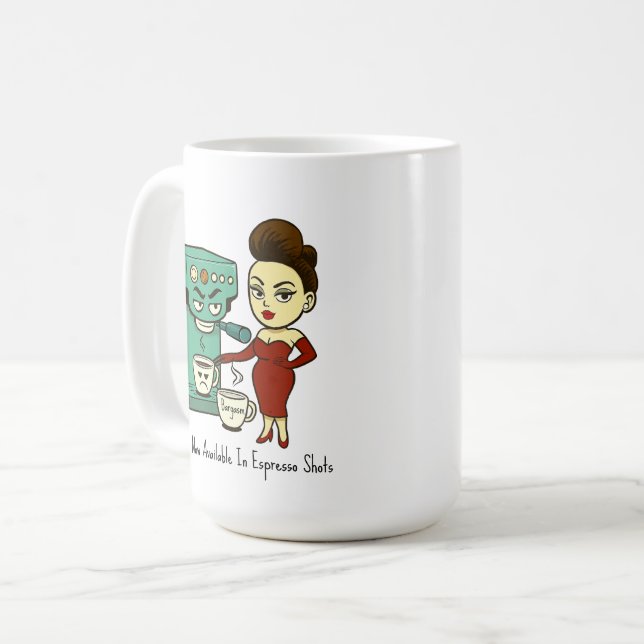 Bargasm: Now Available In Espresso Shots Mug Kaffeetasse (Vorderseite Links)