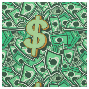 Bargeld-Dollar-Zeichen Stoff