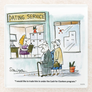 Bargeld für Clunkers Glasuntersetzer