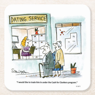 Bargeld für Clunkers Rechteckiger Pappuntersetzer