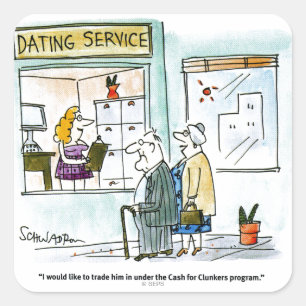 Bargeld für Kohlköpfe Quadratischer Aufkleber