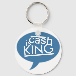 Bargeld ist König 2,25" runder Schlüsselanhänge Schlüsselanhänger