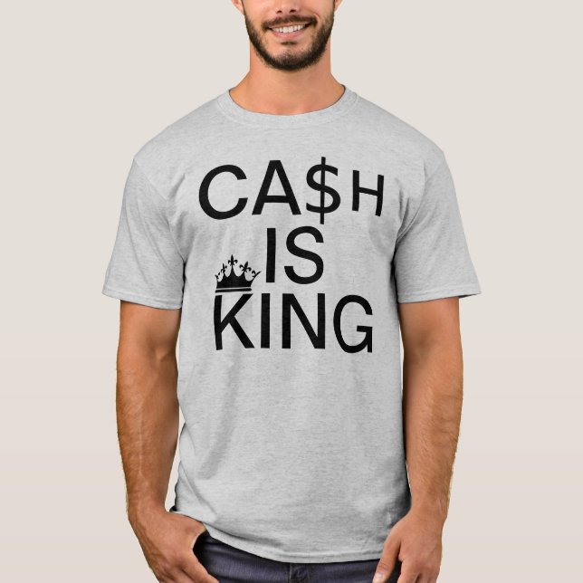 Bargeld ist König T-Shirt (Vorderseite)