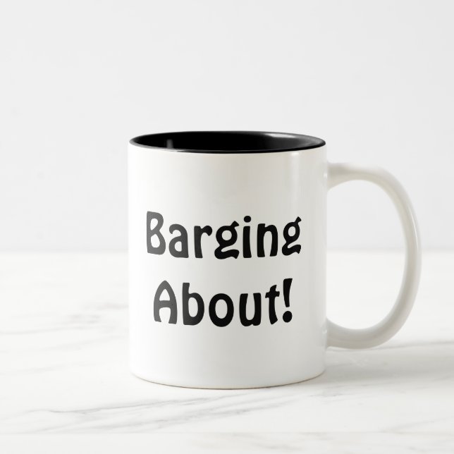 Barging About Zweifarbige Tasse (Rechts)