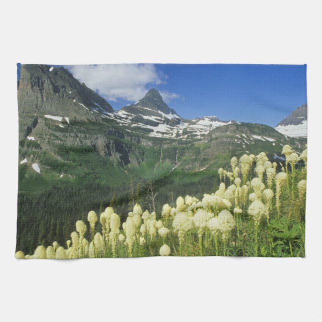 Bärgras bei Logan Pass, Gacier National Handtuch (Horizontal)