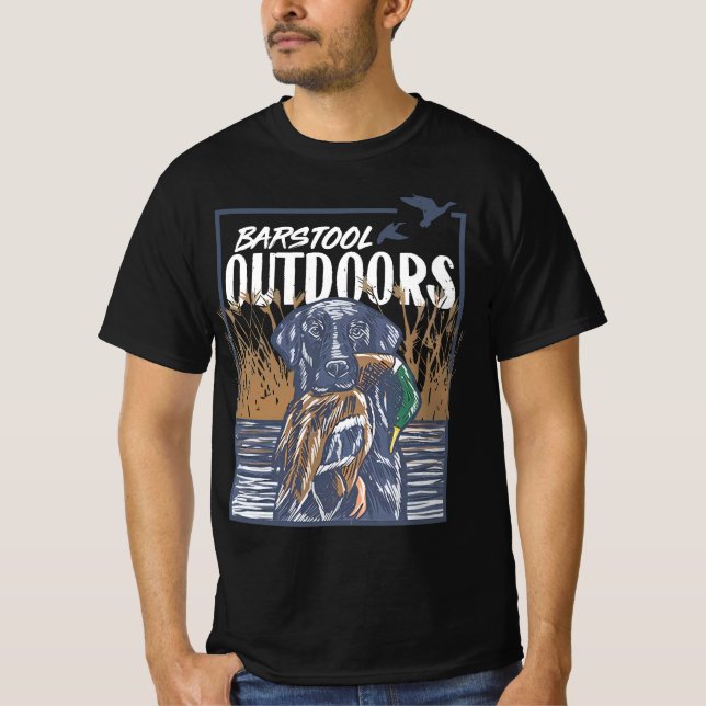 Barhool Outdoors Duck Hunt T-Shirt Hochwertiges Sh (Vorderseite)