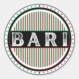 Bari City Pride Emblem – Italienische Identität Runder Aufkleber