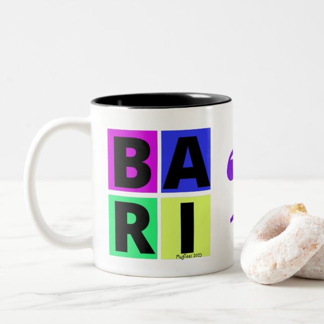 Bari Coffee Tasse mit Bass Clef (Mit Donut)
