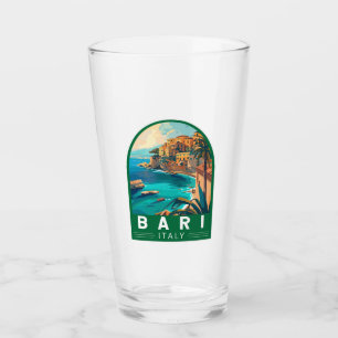 Bari Italien Reise Kunst Vintage Glas