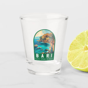 Bari Italien Reise Kunst Vintage Schnapsglas