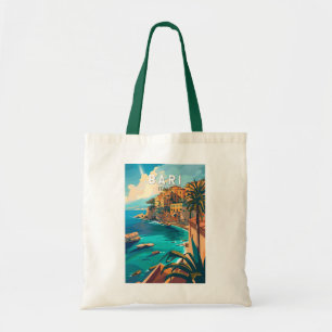 Bari Italien Reise Kunst Vintage Tragetasche