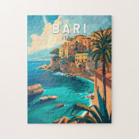 Bari Italien Reisen Kunst Vintag