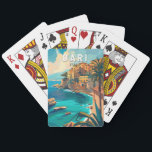 Bari Italien Reisen Kunst Vintag Spielkarten<br><div class="desc">Bari Retro Vektor Reise Design. Bari ist eine Hafenstadt an der Adria und die Hauptstadt der süditalienischen Region Apulien.</div>