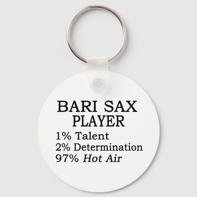 Bari Sax Hot Air Schlüsselanhänger (Vorderseite)