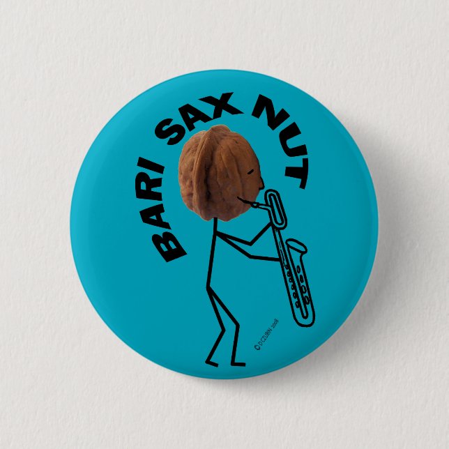 Bari Sax Nut Button (Vorderseite)