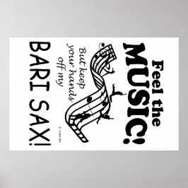 Bari Sax spürt die Musik Poster