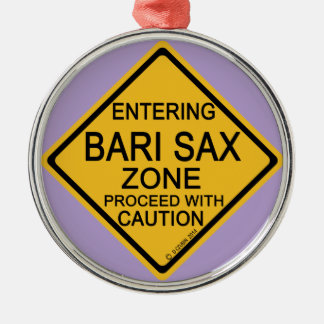 Bari Sax Zone betreten Ornament Aus Metall