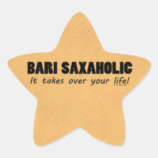 Bari Saxaholic Life Star Sticker
