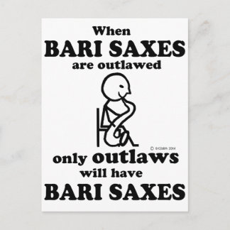 Bari Saxes verboten Postkarte