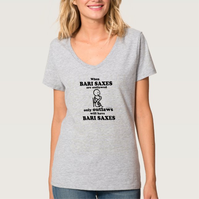 Bari Saxes verboten T-Shirt (Vorderseite)