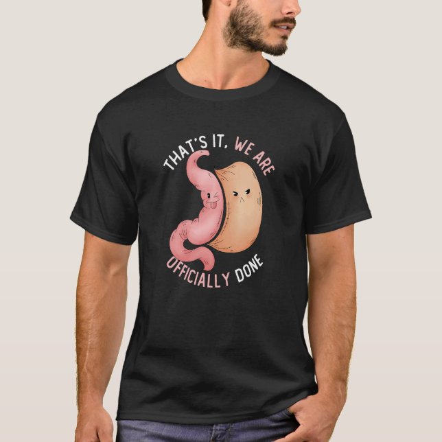 Bariatrische Operation Gewichtsverlust Magengeschw T-Shirt (Vorderseite)