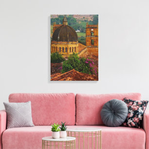 Barichara Church Canvas Print Leinwanddruck