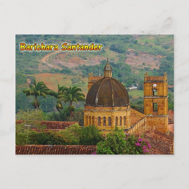 Barichara Santander Colombia Post Card Feiertagspostkarte (Vorderseite)