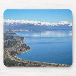Bariloche Luftaufnahme im Winter Mousepad