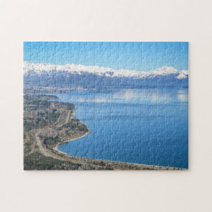 Bariloche Luftaufnahme im Winter Puzzle