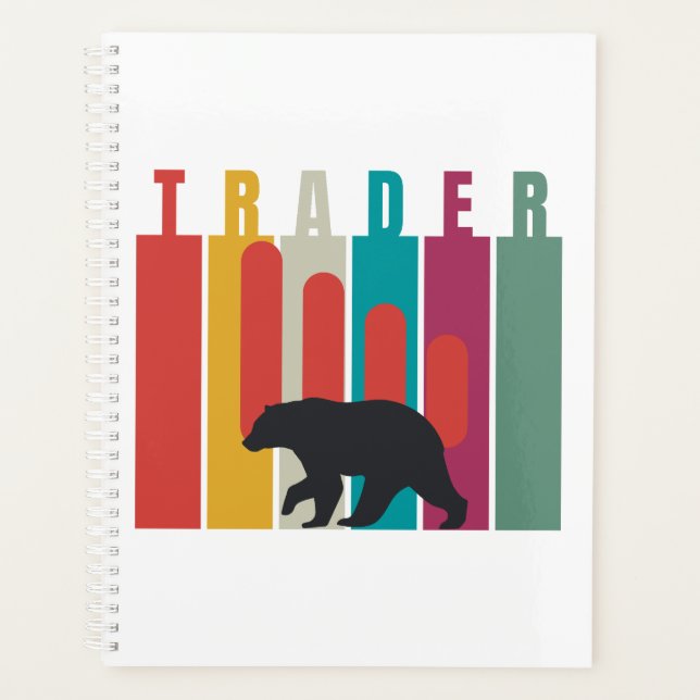 Bärischer Markt | Trader | Einfaches Design Planer (Vorderseite)