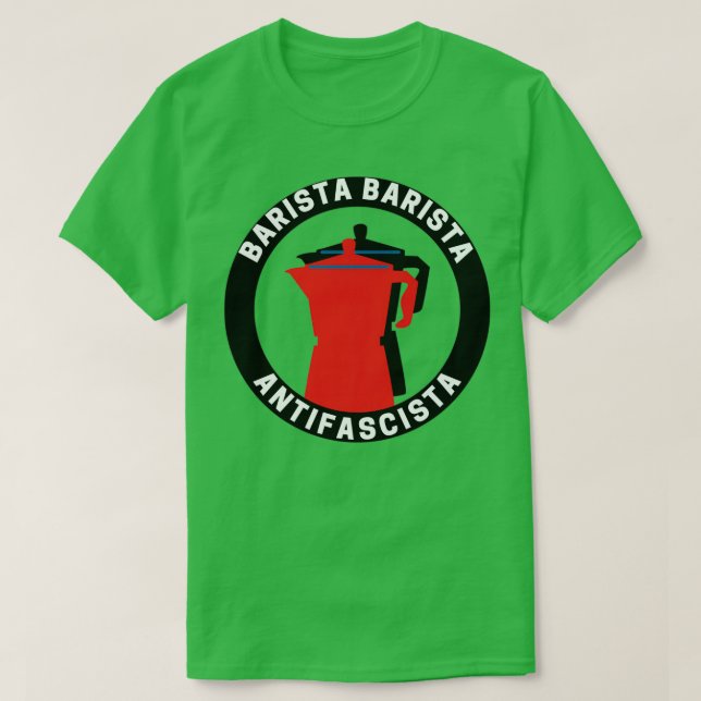 Barista Barista AntifascistaAntifascista 3 T-Shirt (Design vorne)