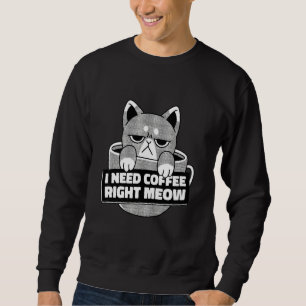 Barista Cat Tasse Coffee Sweatshirt