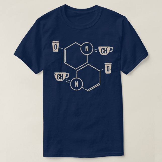 Barista Coffee Cream Chemische Elemente Periodic t T-Shirt (Design vorne)