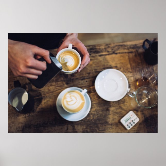 Barista Coffee Image Poster (Vorne)