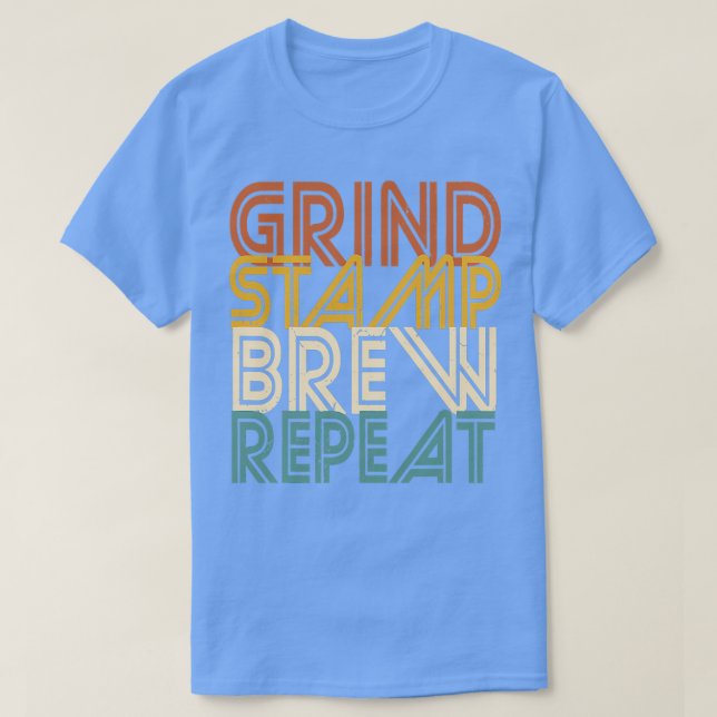 Barista Coffee Maker Merch Brew Day T-Shirt (Design vorne)