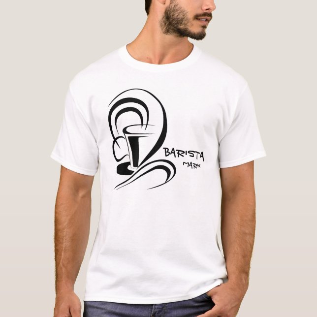Barista Entwurf T-Shirt (Vorderseite)
