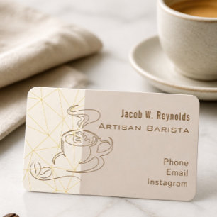 Barista-Geschäftskarte Visitenkarte