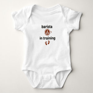 Barista in Training, Morning Baby barista Baby Strampler