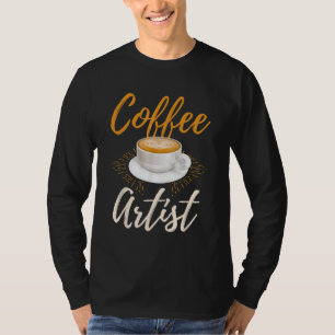 Barista-Kaffeekünstler bester Kaffeemaschine lusti T-Shirt
