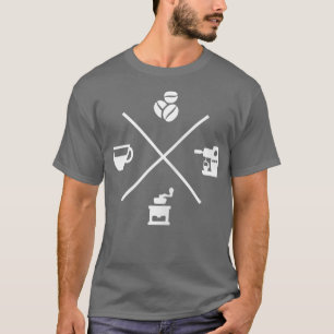 Barista Kaffeespresso Cappuccino Kaffeemaschine T-Shirt