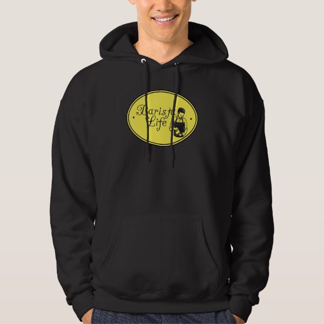 Barista Life Coffee Maker Espresso Homebarista Fil Hoodie (Vorderseite)