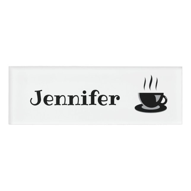 Barista-Logo Namenschild (Vorderseite)