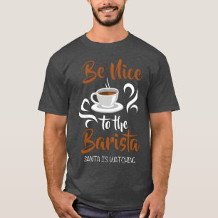 Barista Milch Kaffee Tasse Portafilter lustig T-Shirt