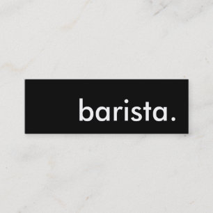 Barista. Mini Visitenkarte
