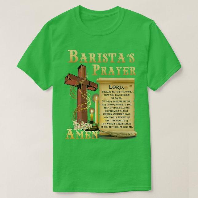 Barista Prayer Shirt (Design vorne)