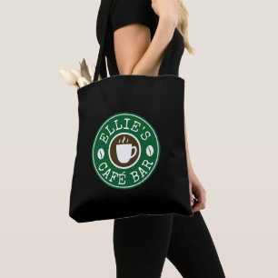 Barista-Schultertasche mit Logo des Coffeeshops