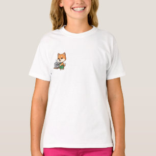 Barista Shiba Inu Espresso Kinder T-Shirt