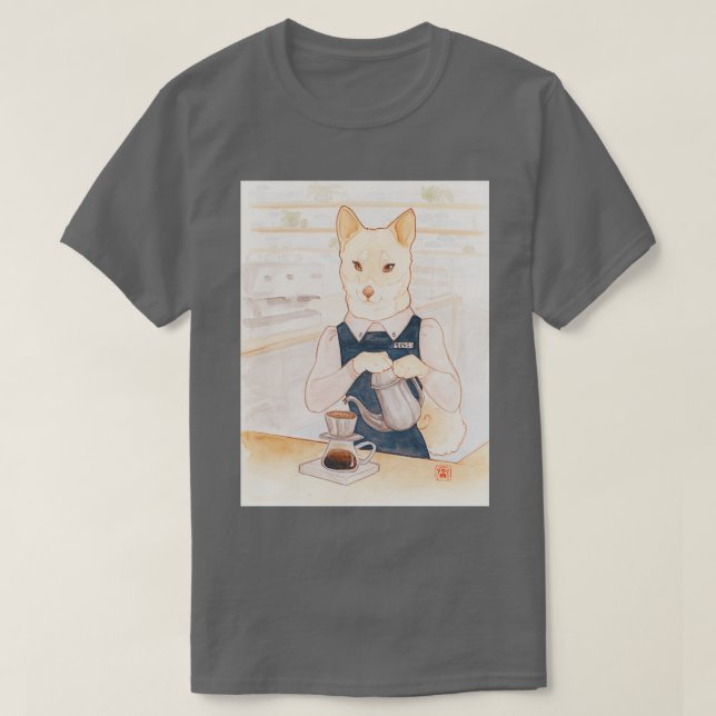 Barista Shiba Sakurako T-Shirt (Design vorne)